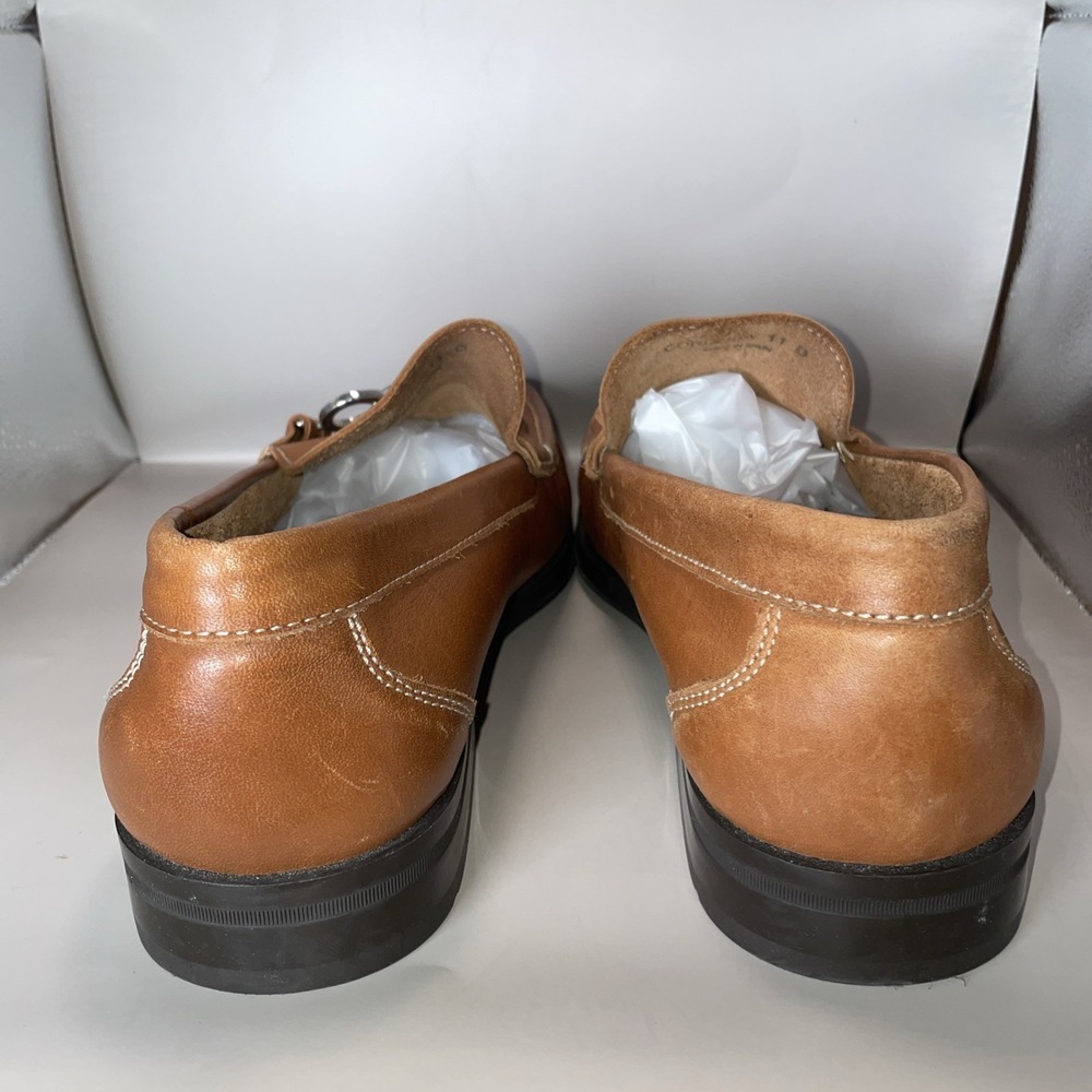 Men's Tan Leather Bit Loafers - Picture 4 of 8